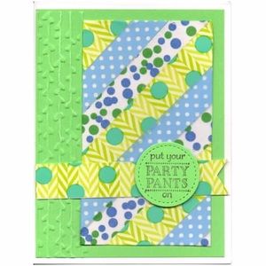 Handmade Put Your Party Pants On Greeting Card